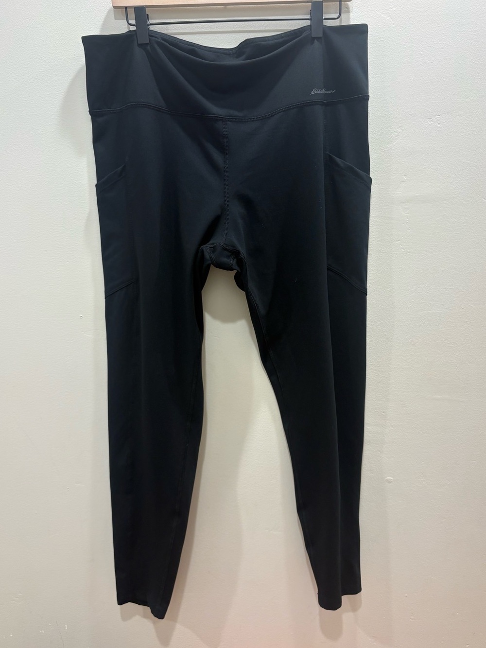 Eddie Bauer Women’s Trail Leggings XL Black Side Pocket Active Pants